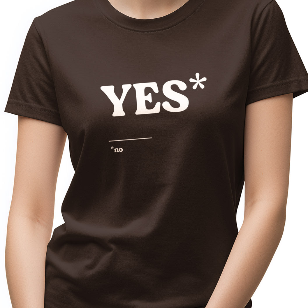 Yes asterisk no Unisex Softstyle T-Shirt