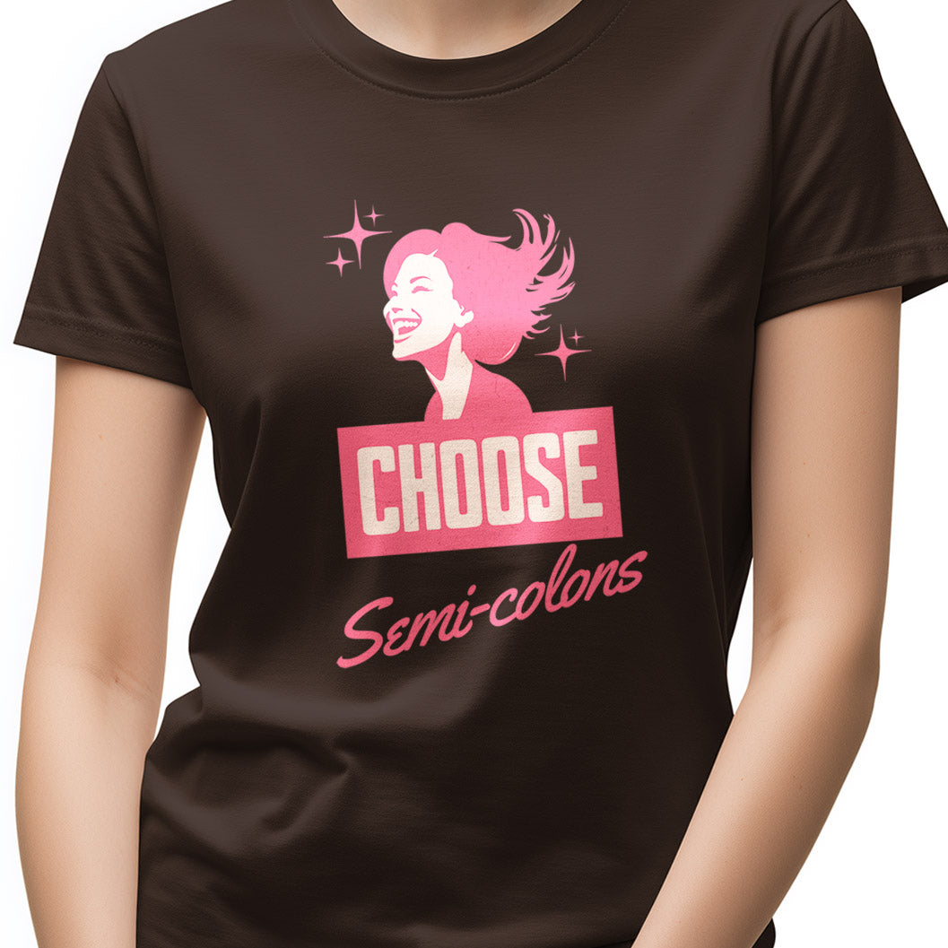 Choose Semi-Colons Unisex Softstyle T-Shirt