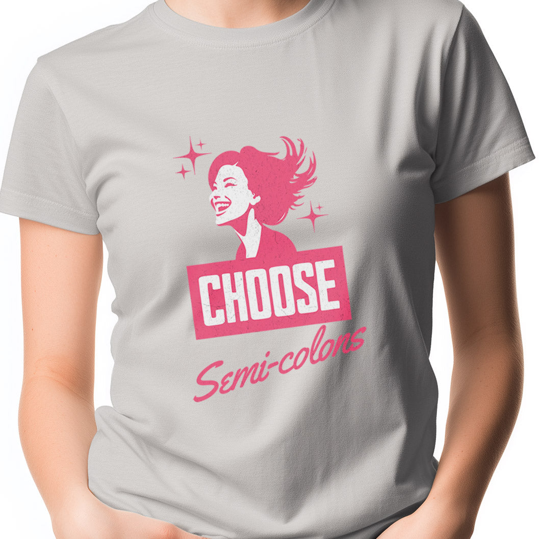 Choose Semi-Colons Unisex Softstyle T-Shirt