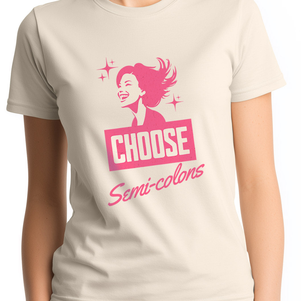 Choose Semi-Colons Unisex Softstyle T-Shirt