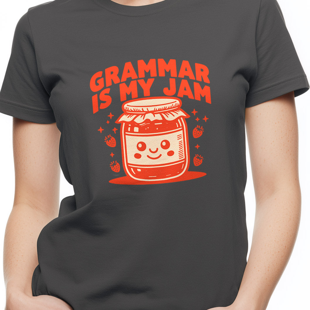Grammar is my jam Unisex Softstyle T-Shirt