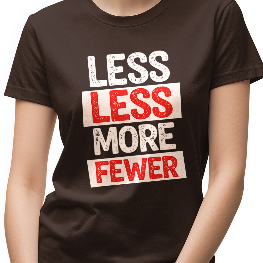 Less less more fewer Unisex Softstyle T-Shirt