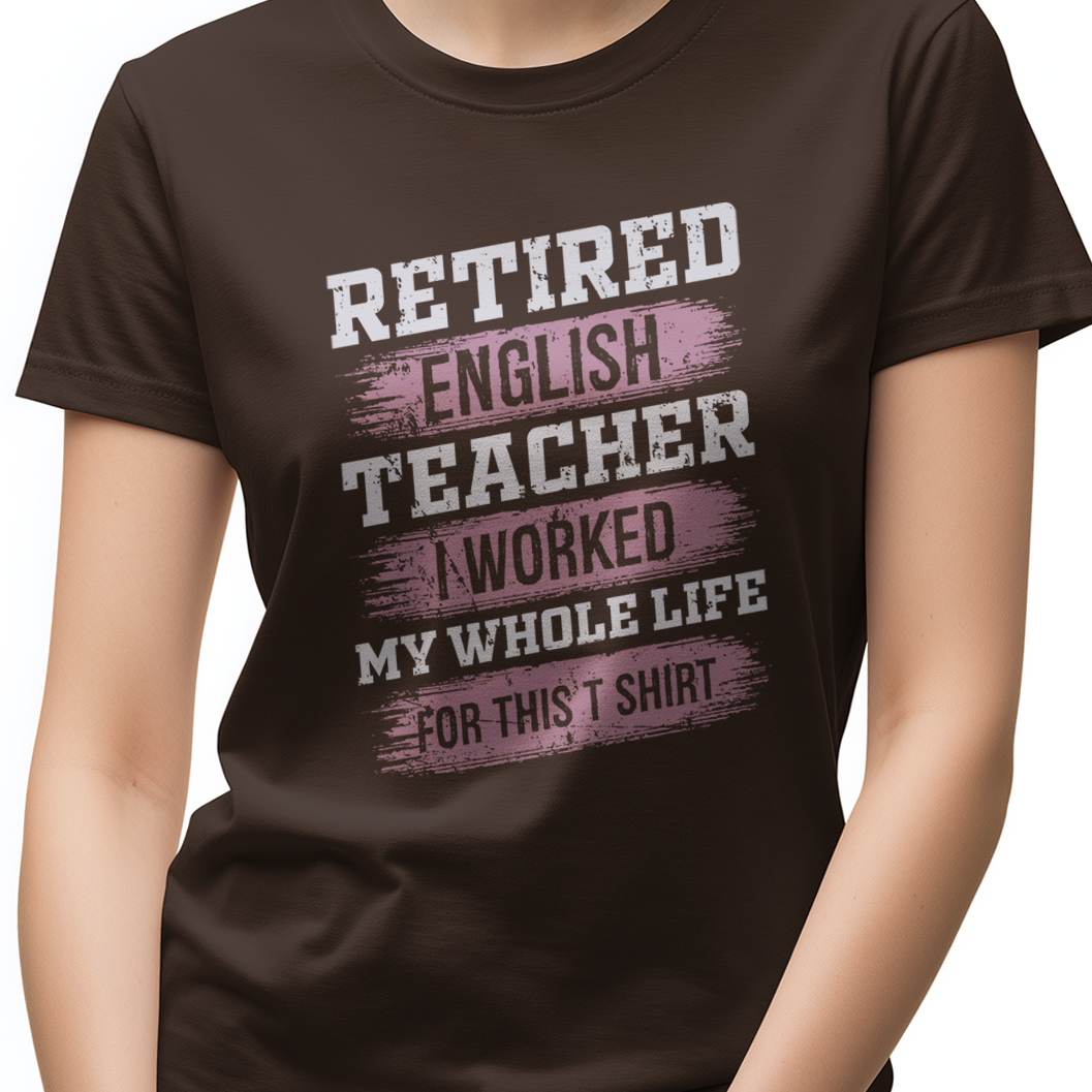 Retired Englist teacher Unisex Softstyle T-Shirt