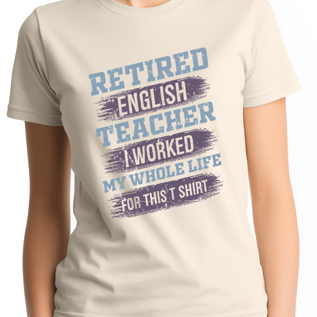 Retired Englist teacher Unisex Softstyle T-Shirt