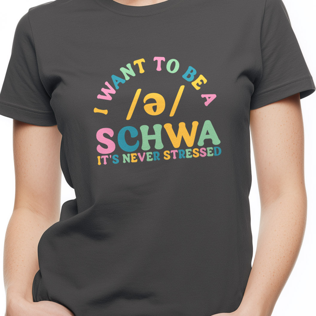 I want to be a schwa Unisex Softstyle T-Shirt