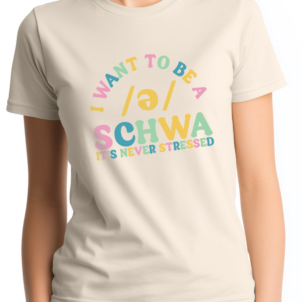 I want to be a schwa Unisex Softstyle T-Shirt