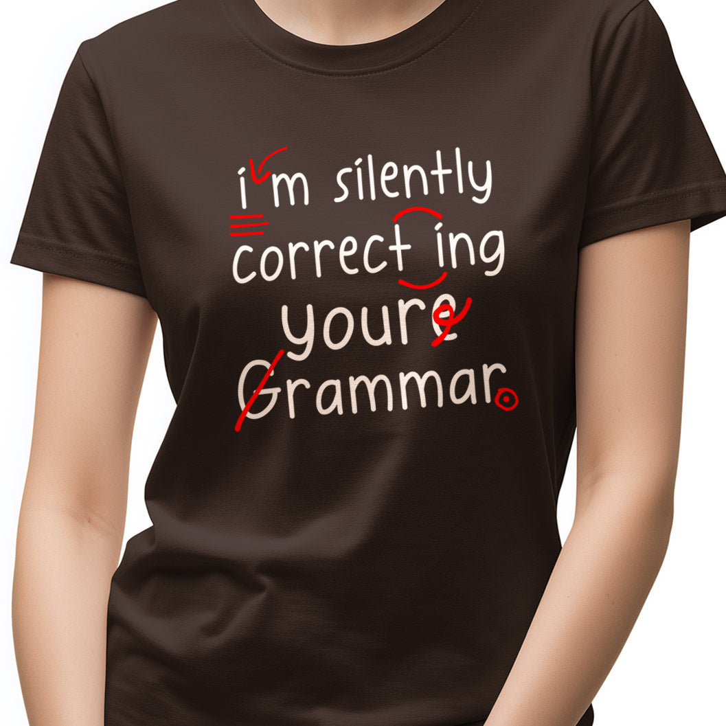 Silently correcting your grammar Unisex Softstyle T-Shirt